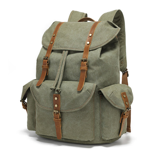 mackin Totes Canvas BackPack - Green