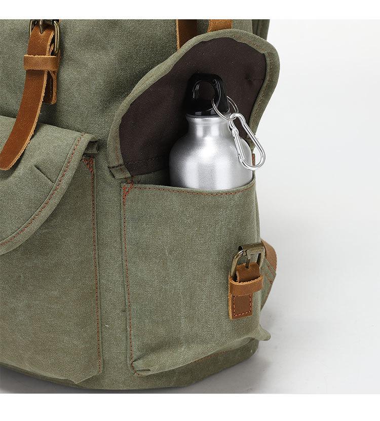 mackin Totes Canvas BackPack - Green
