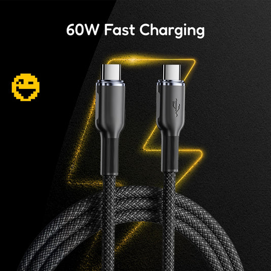 Charging Cable 60W C-C Type - Black