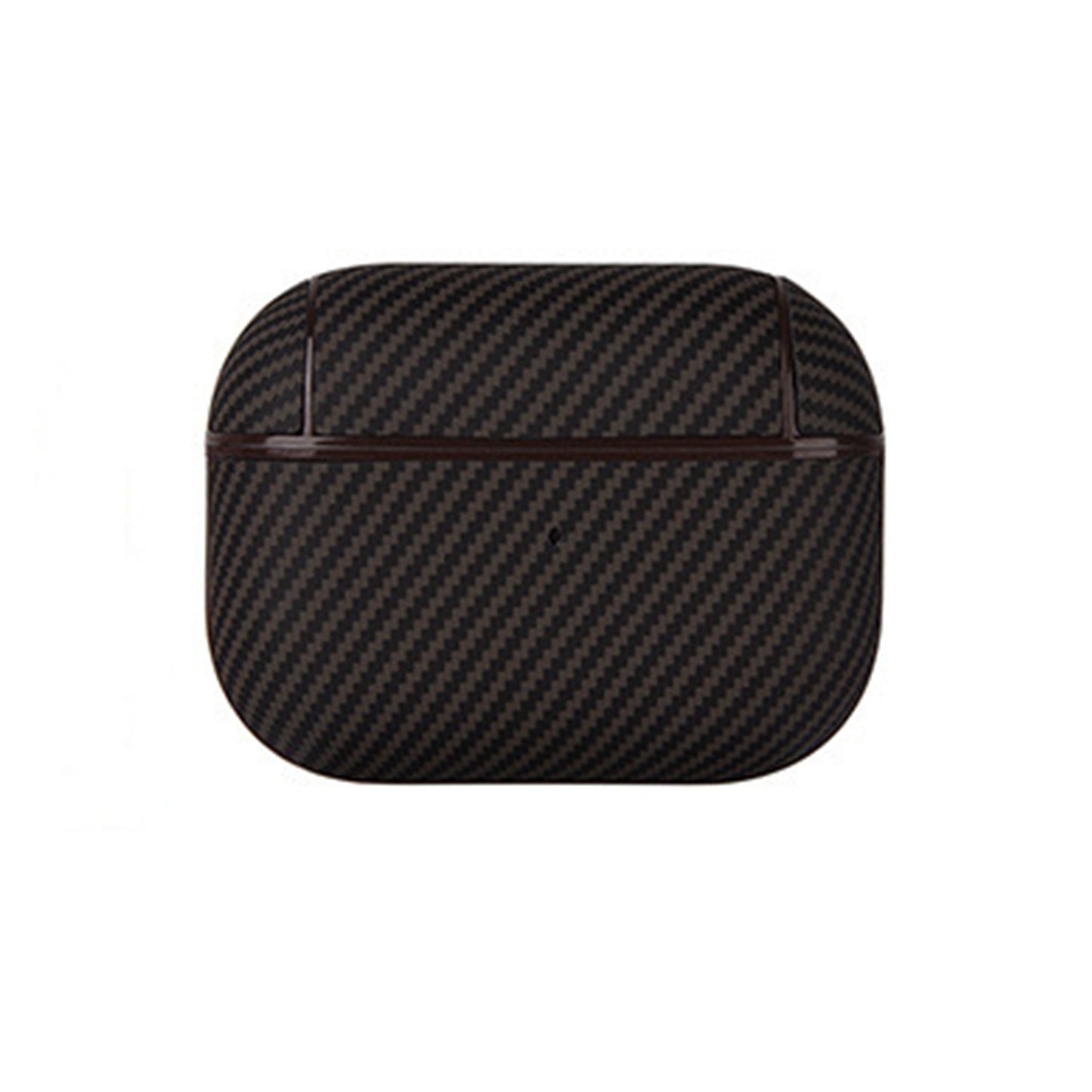 Textured AirPods Case Cover "without" Carabiner Ring - Brown