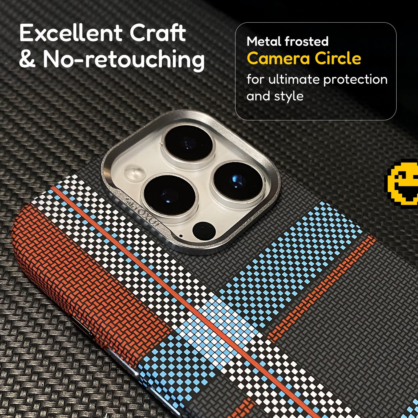 Premium Texture Check Pattern (Multi Toned) MagSafe Case
