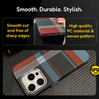 Premium Texture Check Pattern (Multi Toned) MagSafe Case