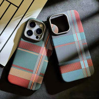 Premium Texture Check Pattern (Multi Toned) MagSafe Case
