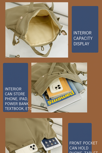 Korean Back Pack - Khaki