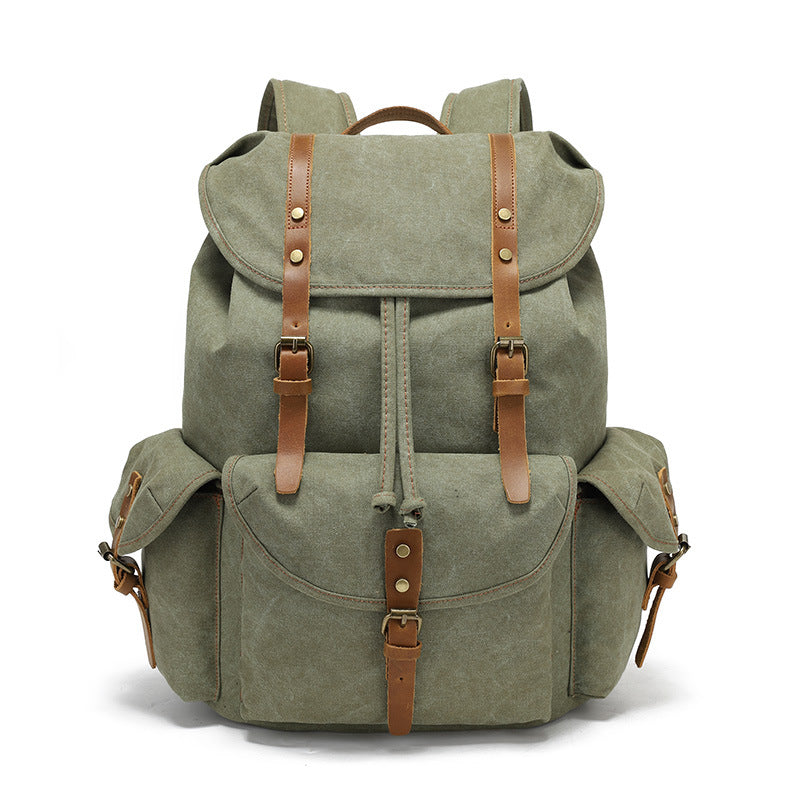 mackin Totes Canvas BackPack - Green