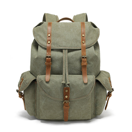 mackin Totes Canvas BackPack - Green