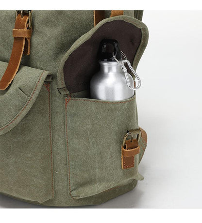 mackin Totes Canvas BackPack - Green