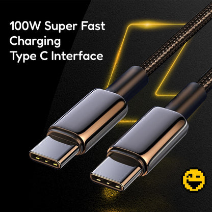 Charging Cable 100W C-C Type - Grey