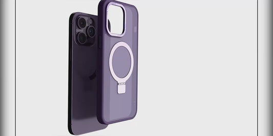 Solid White iPhone MagSafe Case with Magnetic Ring Stand